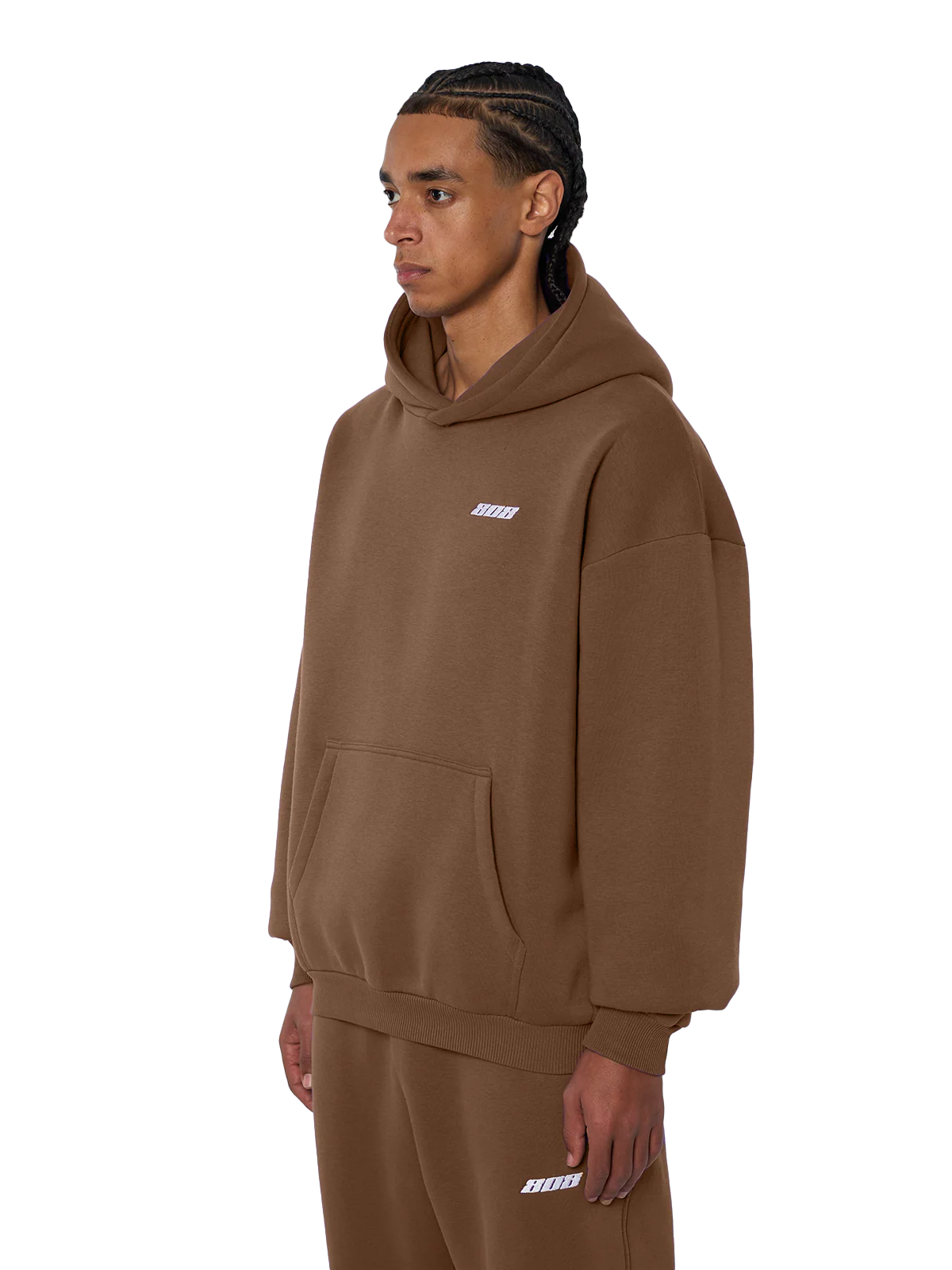 Basic Hoodie Brown - Image 3