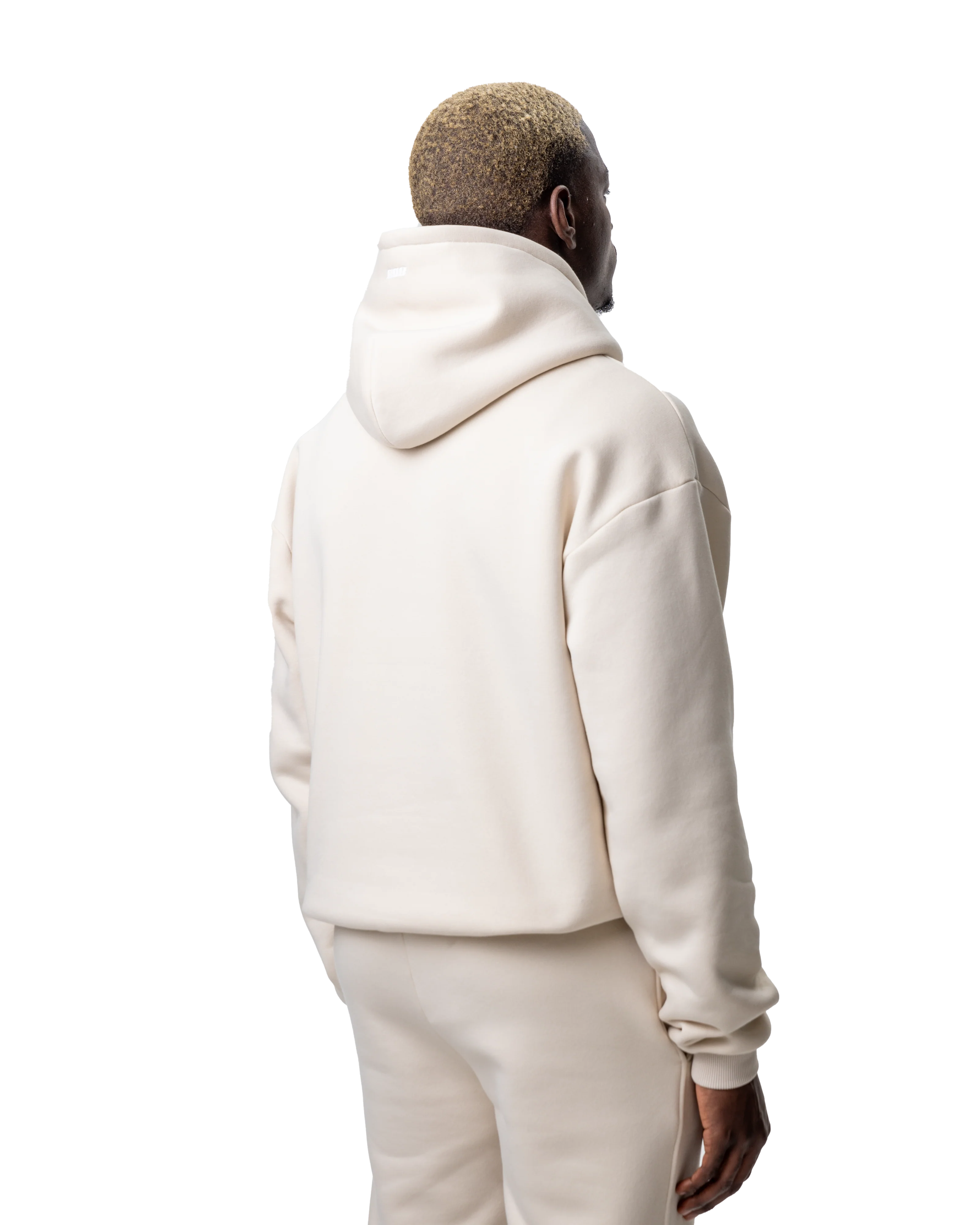 Basic Hoodie Cream White - Image 5